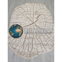 Турецкий ковер Safir 00839 Коричневый овал
